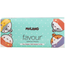 TISSUE FAVOUR MOLANG 200'S 2PLAY SOFTPACK